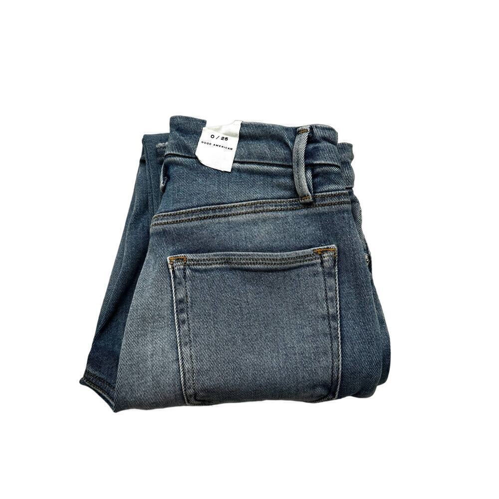 Good American Good Legs Skinny Light Wash Denim Jeans Size 0 / 25 NWT